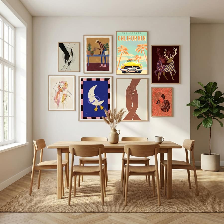 California Surf Poster by The Whiskey Ginger in Sophisticated Simplicity gallery wall