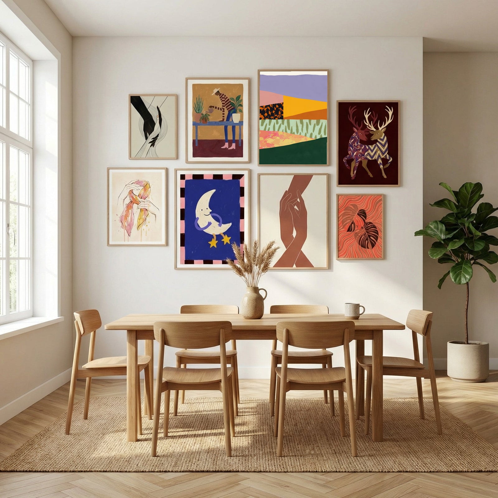 Collage abstract minimalism Poster by Little Dean in Sophisticated Simplicity gallery wall