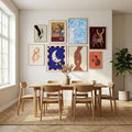 Contemporary Abstract In White and Blue Poster by Dina Dankers in Sophisticated Simplicity gallery wall