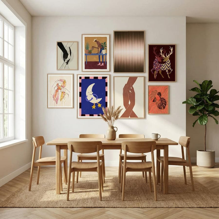 Póster Euphoria - Brown and White – póster e impresión artística