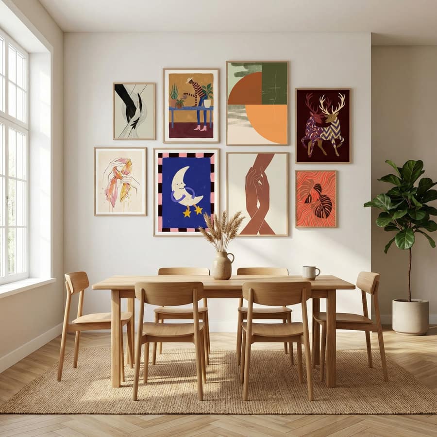 Fall Decor Abstract Shape Poster – Poster und Kunstdruck