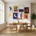 Flowers_checkerboard Poster by Miho Art Studio in Sophisticated Simplicity gallery wall