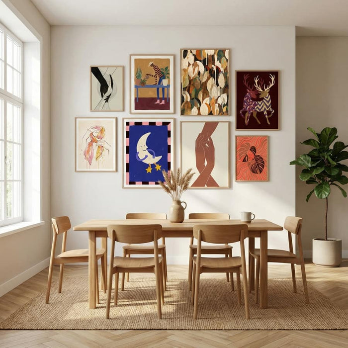 Mosaic Leafs Poster – poster och konsttryck
