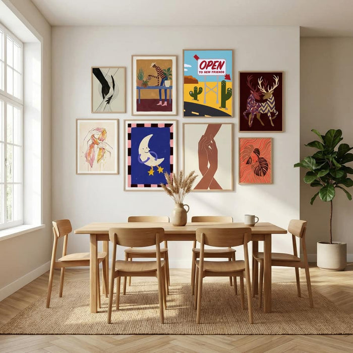 Open To New Friends Poster by Rankin Willard in Sophisticated Simplicity gallery wall