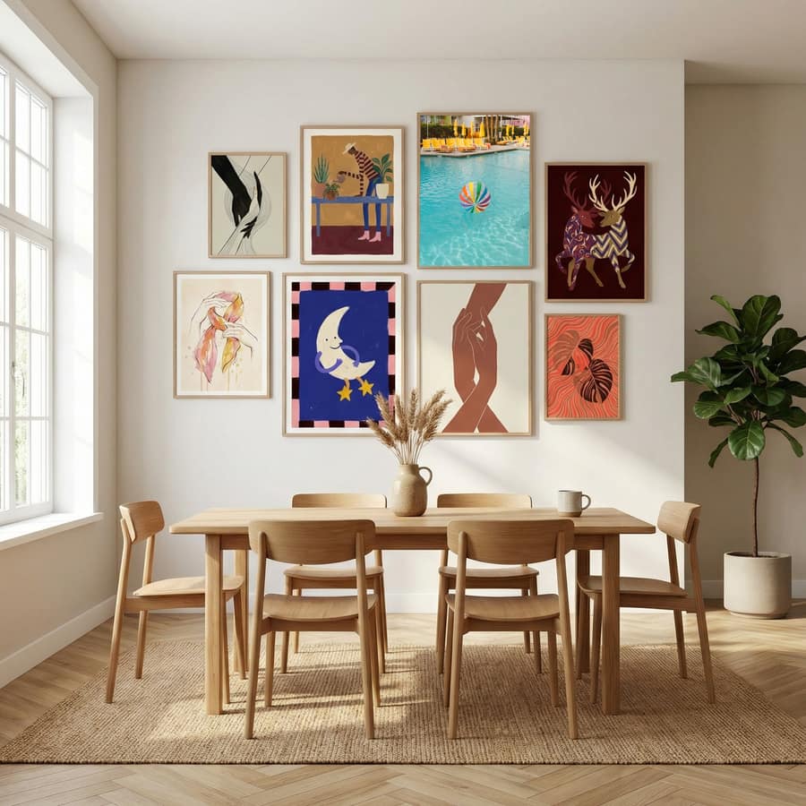 Palm Springs Pool Day Poster by Bethany Young in Sophisticated Simplicity gallery wall