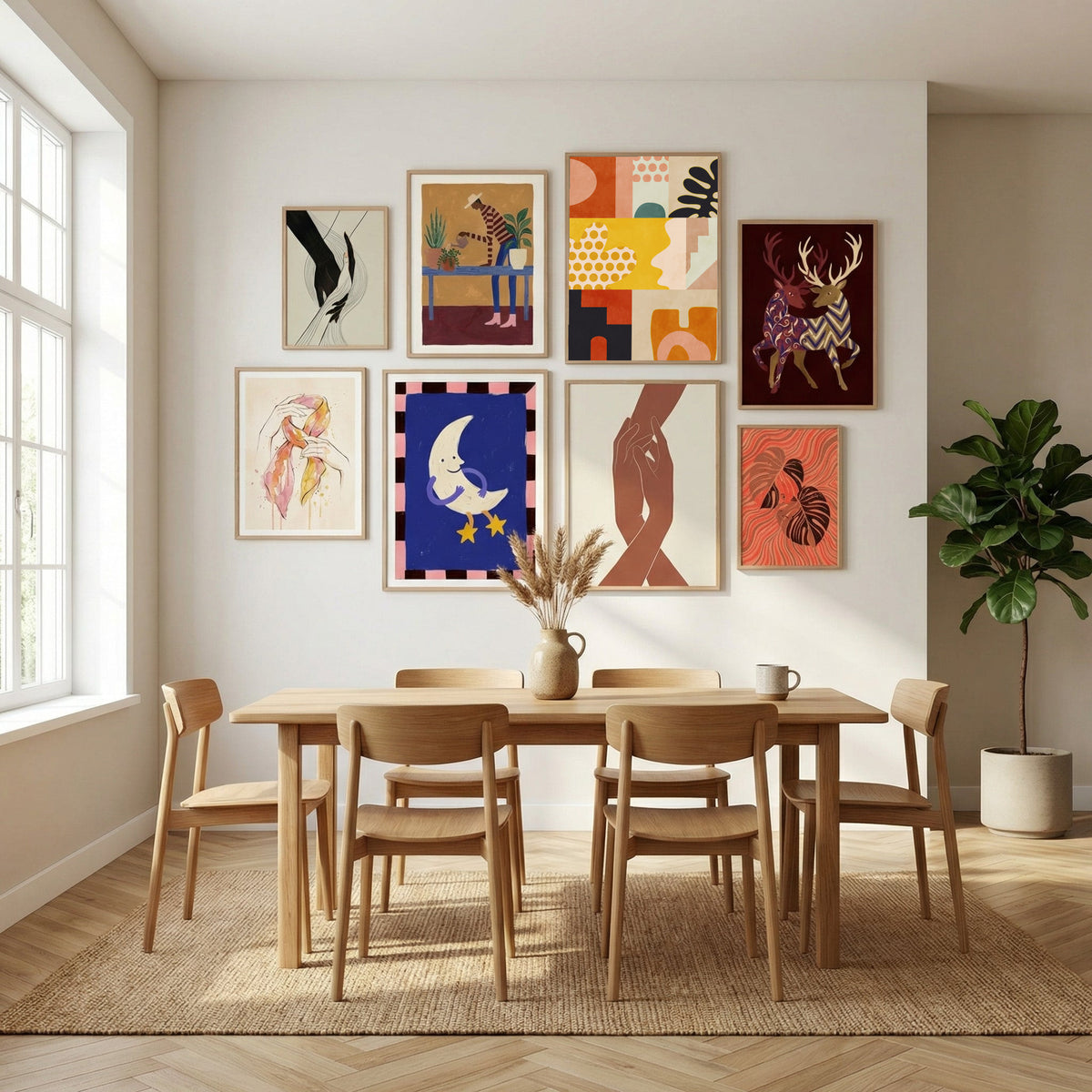 Playing Around Shapes 6 Poster by Ana Rut Bre in Sophisticated Simplicity gallery wall