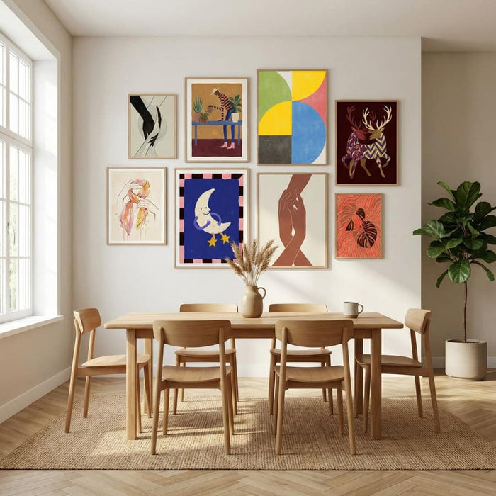 Retro Shapes Poster by The Miuus Studio in Sophisticated Simplicity gallery wall