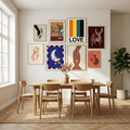 Retro Stripe LOVE Sundaze Poster – poster and art print