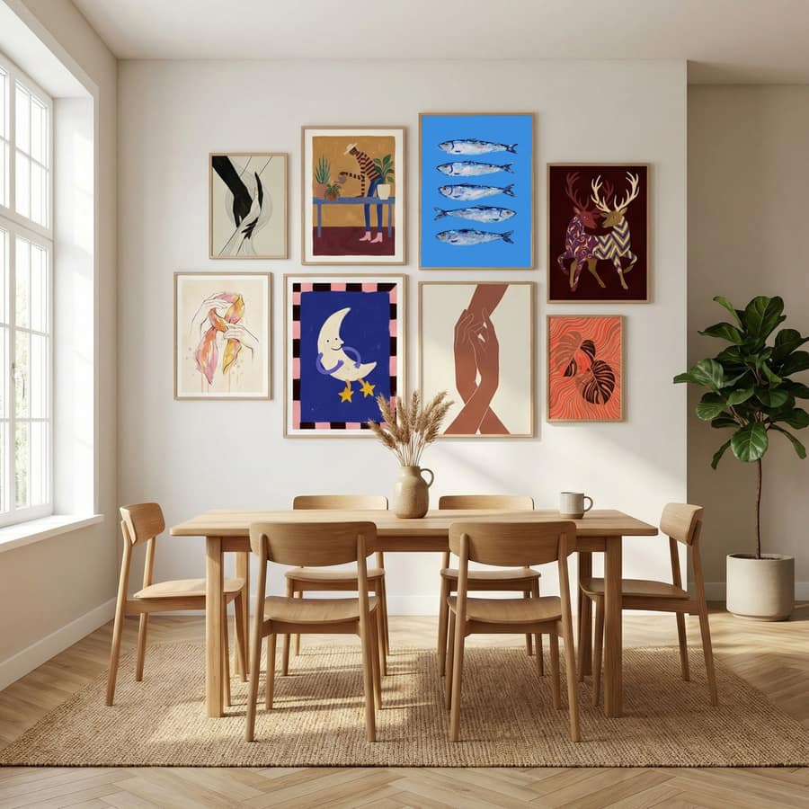 Poster Sardines on Blue – poster e stampa artistica