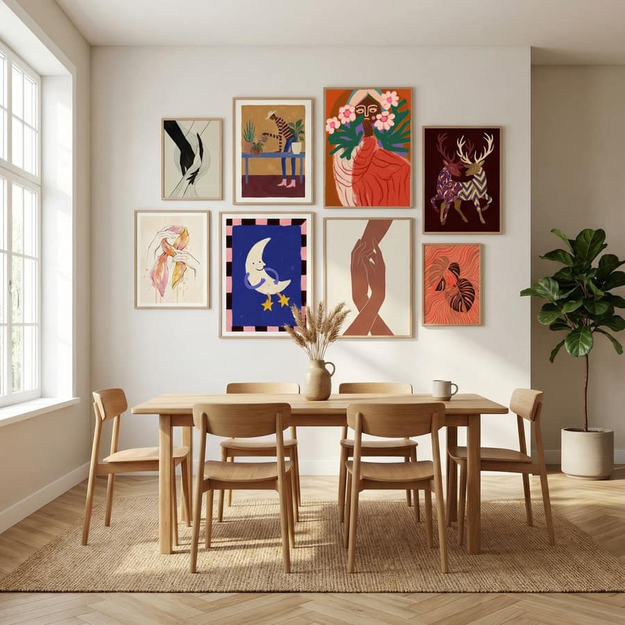 Shy Flower Girl Poster – poster och konsttryck