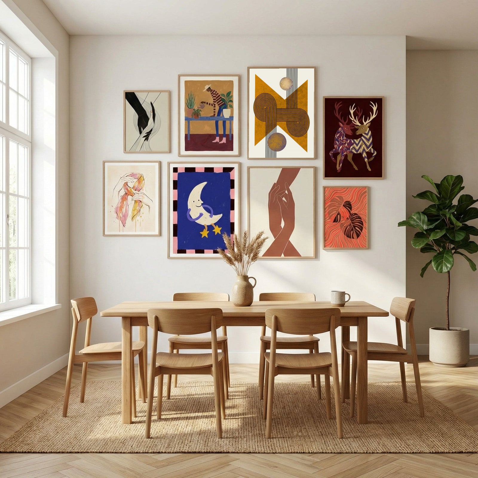 Textured Mid Century Composition 4 Poster by Little Dean in Sophisticated Simplicity gallery wall