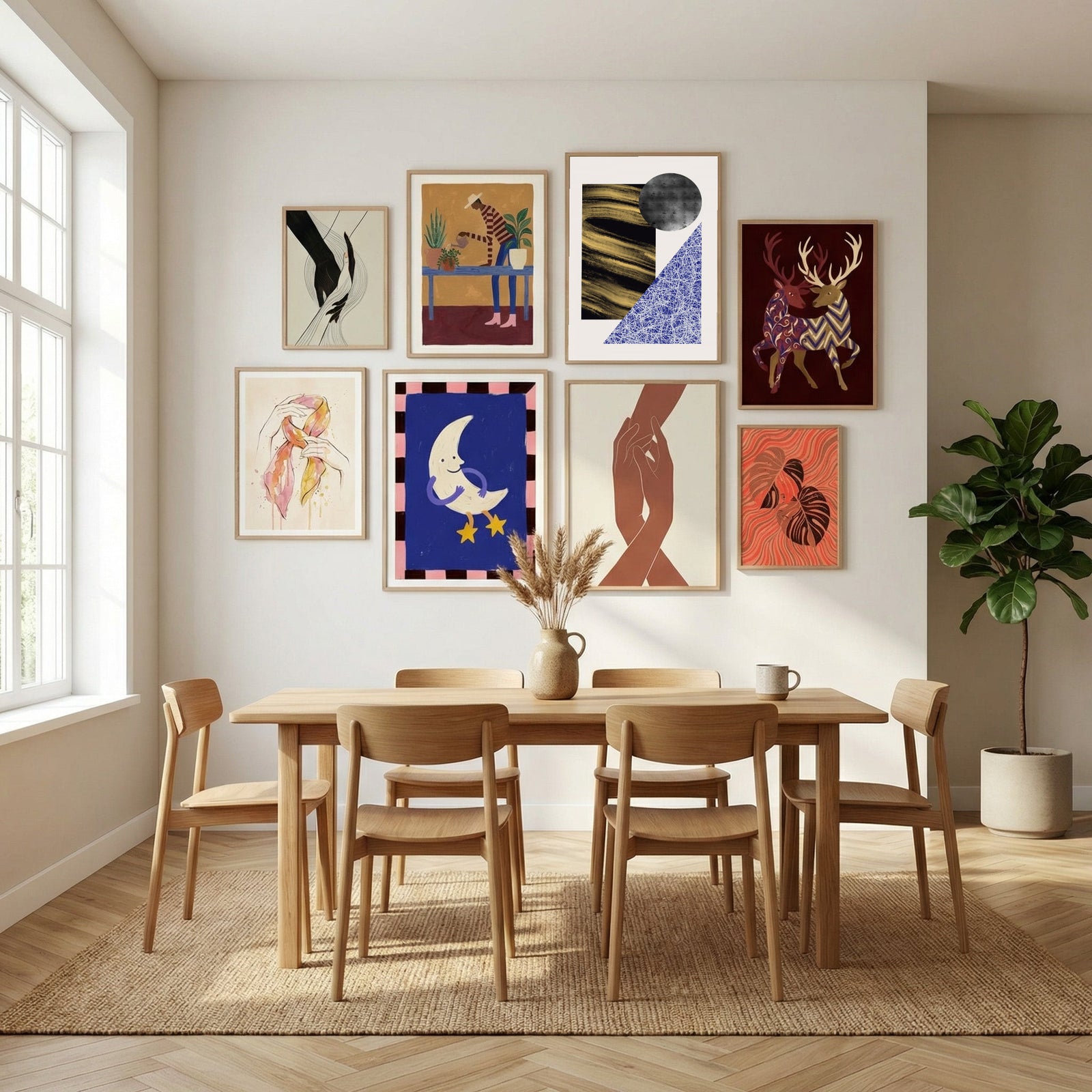 The Three Shapes Poster by Little Dean in Sophisticated Simplicity gallery wall