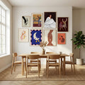 The Woman With Black and White Stripes Poster – Poster und Kunstdruck