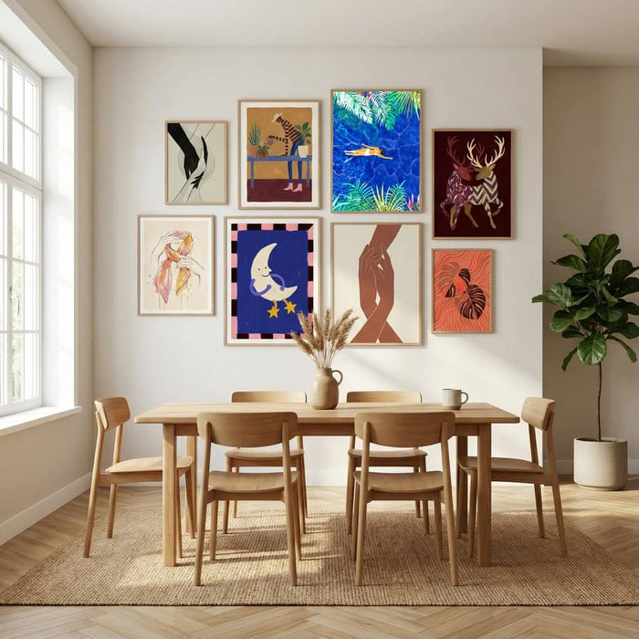 Tropical Jungle Pool Poster by Uma Gokhale in Sophisticated Simplicity gallery wall