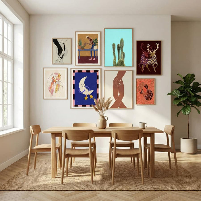 Turquoise Cactus Poster by Lila & Lola in Sophisticated Simplicity gallery wall
