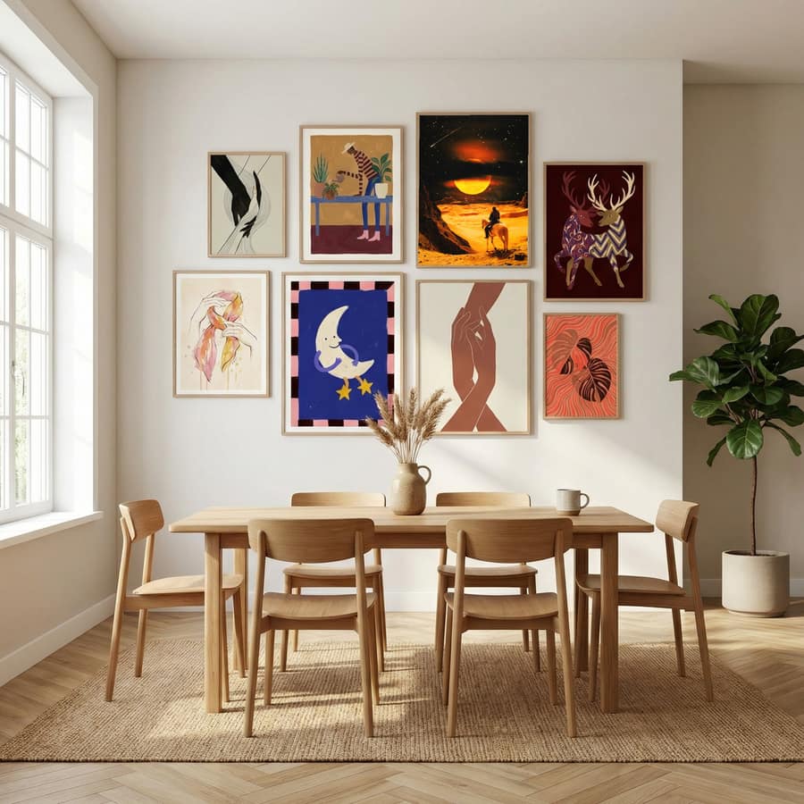Western Space Adventure Poster by Taudalpoi in Sophisticated Simplicity gallery wall