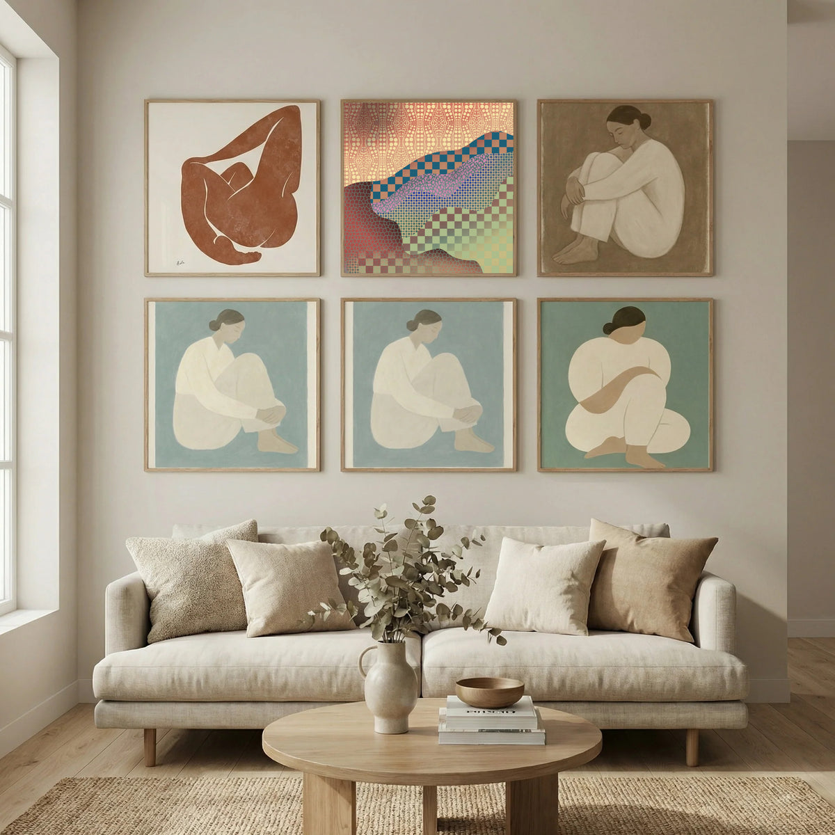 Aboriginal Pattern Collage Poster by Little Dean in Still Air & Solitude gallery wall