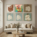 Cowgirl on horse in the desert Poster by Caroline Bonne Müller in Still Air & Solitude gallery wall