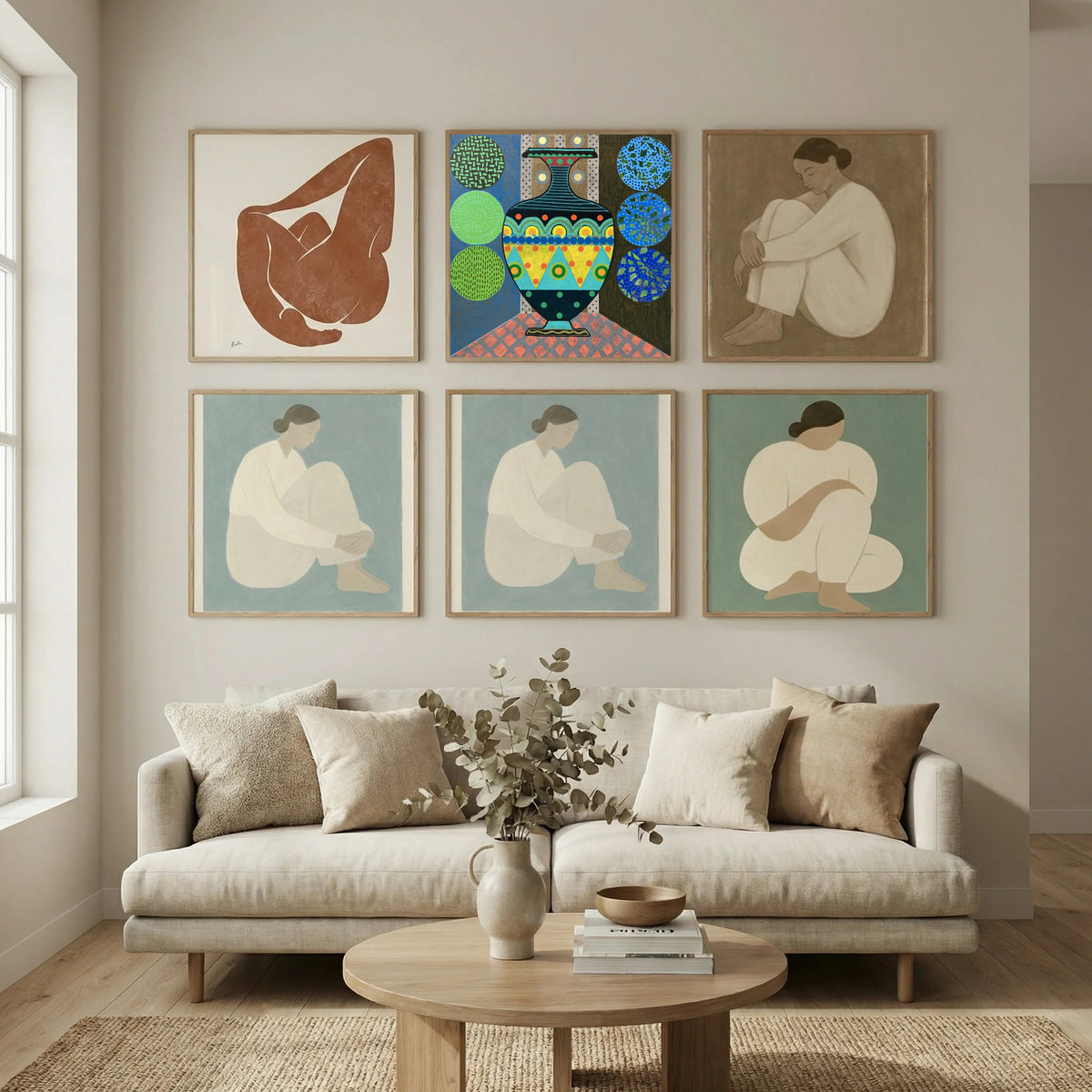 Dark Green Vase Poster by David Galan in Still Air & Solitude gallery wall