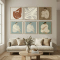 Grey diagonal stripe pattern Poster by Little Dean in Still Air & Solitude gallery wall