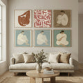 Line art abstract Poster by Little Dean in Still Air & Solitude gallery wall