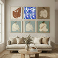 Mid Century Grid Pattern Five Poster by Little Dean in Still Air & Solitude gallery wall