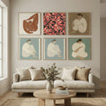 Mid Century Grid Pattern Nine Poster by Little Dean in Still Air & Solitude gallery wall