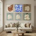 Mid Century Grid Pattern Six Poster by Little Dean in Still Air & Solitude gallery wall