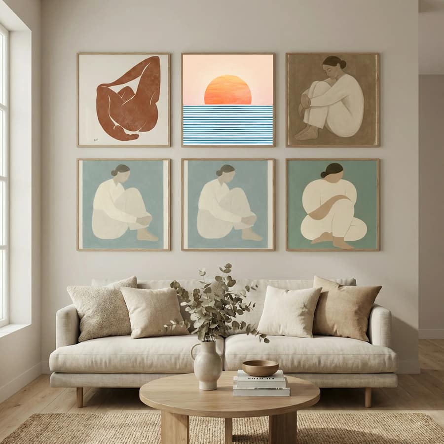 Minimalist Sunset 1 Poster – plakat og kunsttryk
