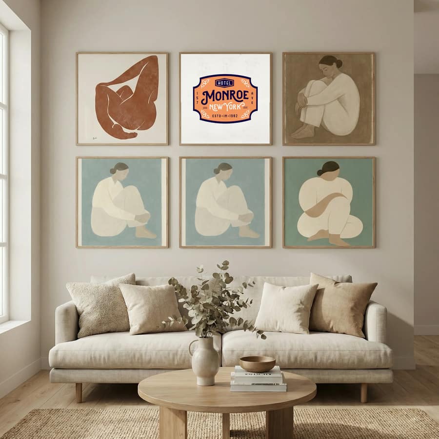 Monroe Hotel New York Poster by The Whiskey Ginger in Still Air & Solitude gallery wall