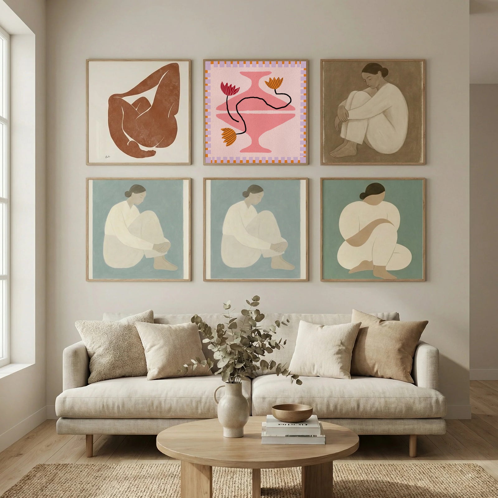 Out of Vase Blooms 8 Poster by Shatha Al Dafai in Still Air & Solitude gallery wall