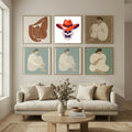Skullswithheadwear Element12 Poster by Marika Barsrsind in Still Air & Solitude gallery wall