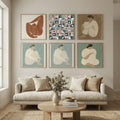 The Mid Century Grid Pattern Poster by Little Dean in Still Air & Solitude gallery wall