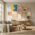 Abstract Composition No. 39 Poster by Elena Ristova in Evolving Winter Elegance gallery wall