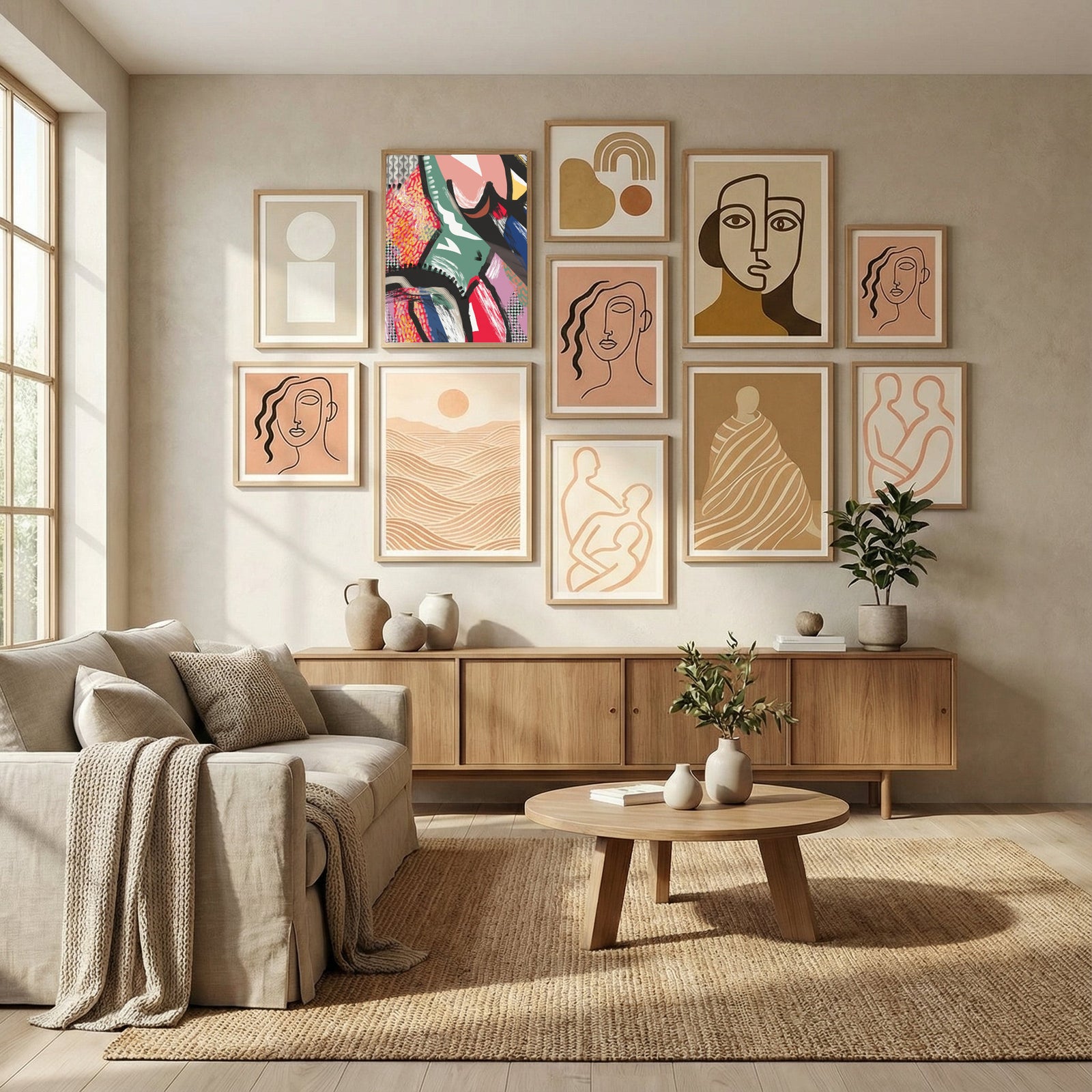 Abstract Ballerina Poster by Little Dean in Evolving Winter Elegance gallery wall