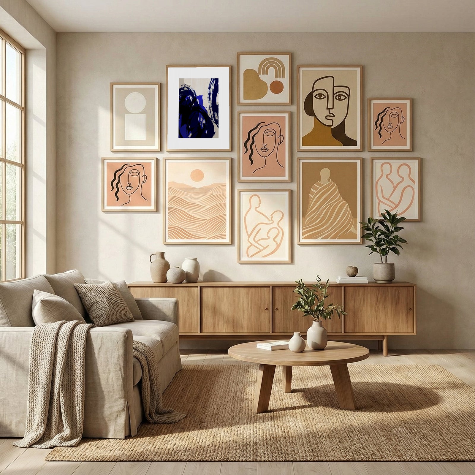 Abstract Brush Strokes 20 Poster by Mareike Böhmer in Evolving Winter Elegance gallery wall