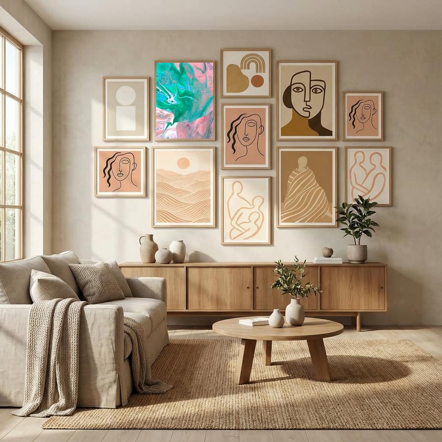 Another World Poster by Uma Gokhale in Evolving Winter Elegance gallery wall