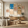 B Cut Out In Blue Poster by Little Dean in Evolving Winter Elegance gallery wall