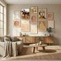 Barrel Racing Action Poster by Steven Zhou in Evolving Winter Elegance gallery wall