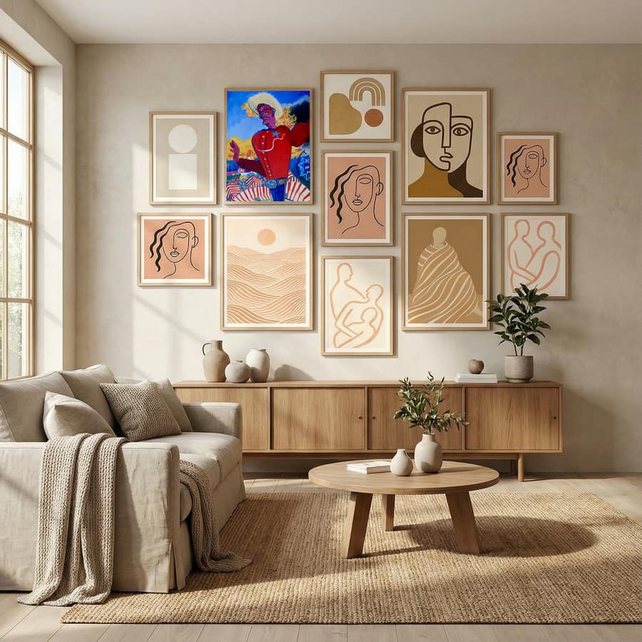 Big Tex Aflame Poster by Steve Spencer in Evolving Winter Elegance gallery wall