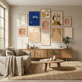 Blue Line Sketch Poster – plakat og kunsttryk