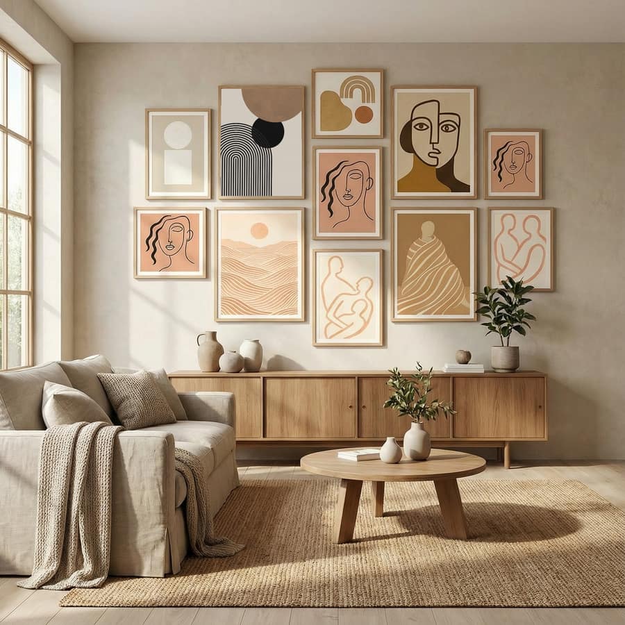 Poster Composition lines and circles 4 – poster e stampa artistica