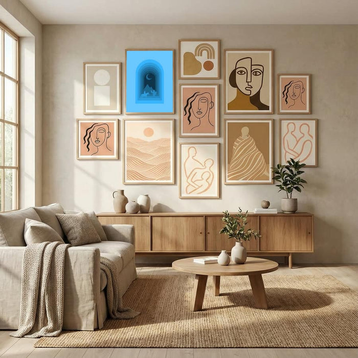Cool Desert Night Poster by Little Dean in Evolving Winter Elegance gallery wall