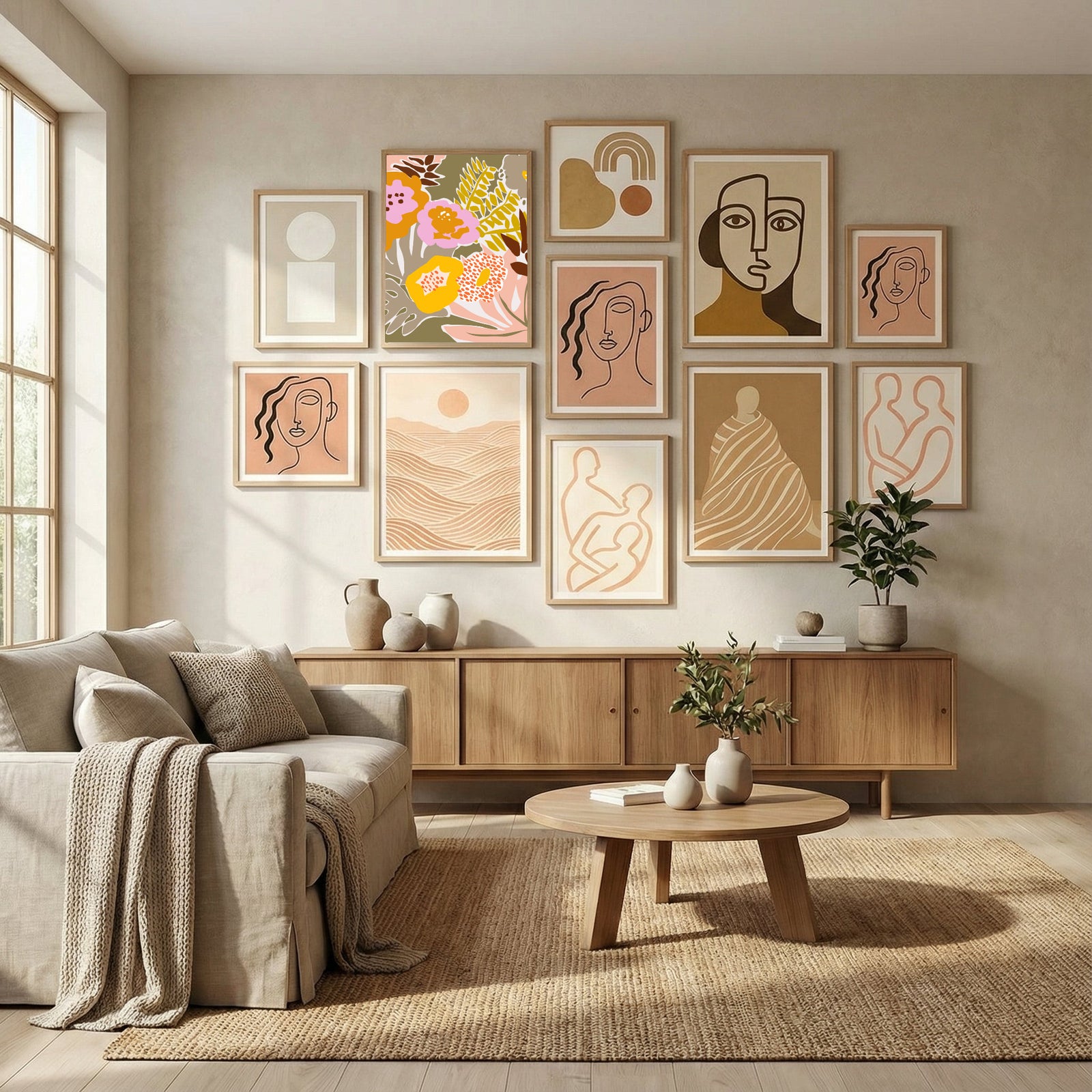 Design for a happy life retro colors Poster by Annick in Evolving Winter Elegance gallery wall