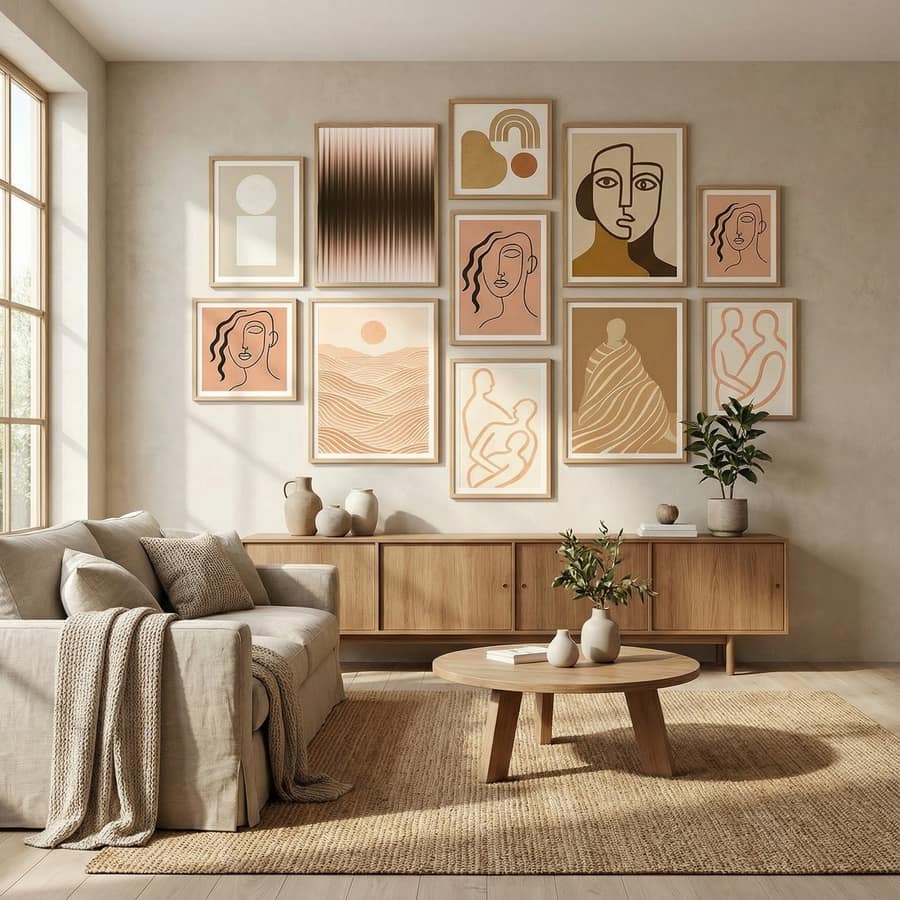 Póster Euphoria - White and Brown – póster e impresión artística