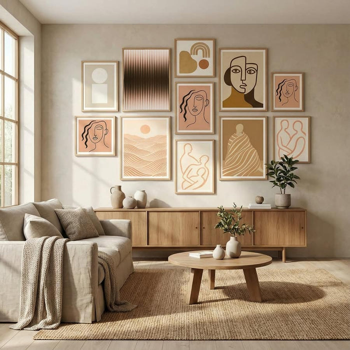 Póster Euphoria - White and Brown – póster e impresión artística
