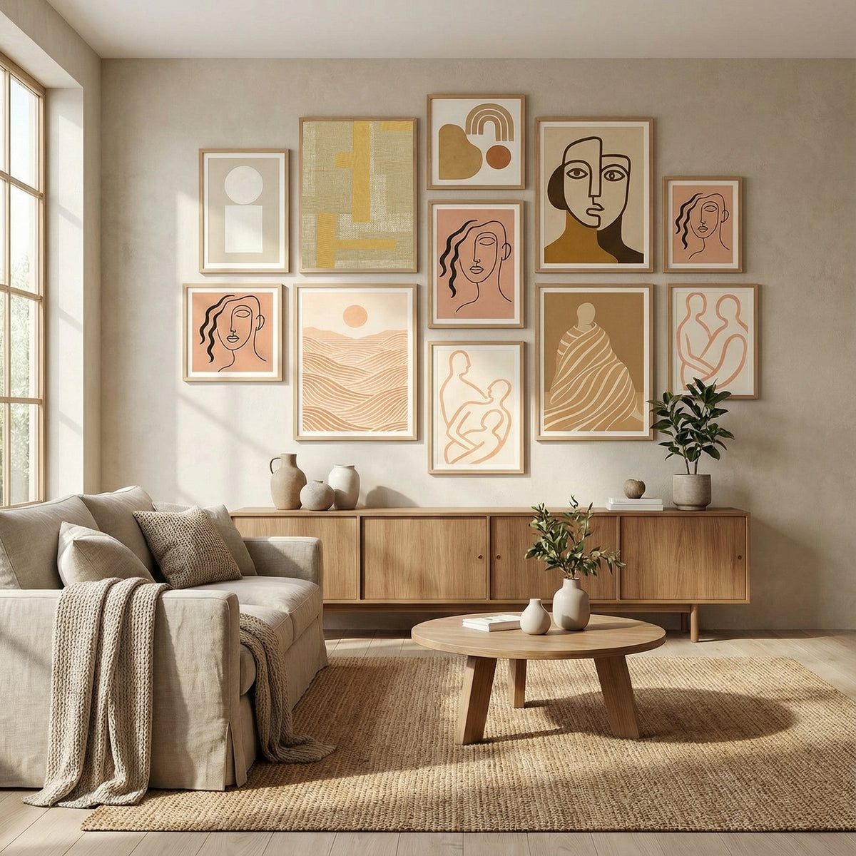 Fabric Pattern Collage No.4 Poster by The Miuus Studio in Evolving Winter Elegance gallery wall