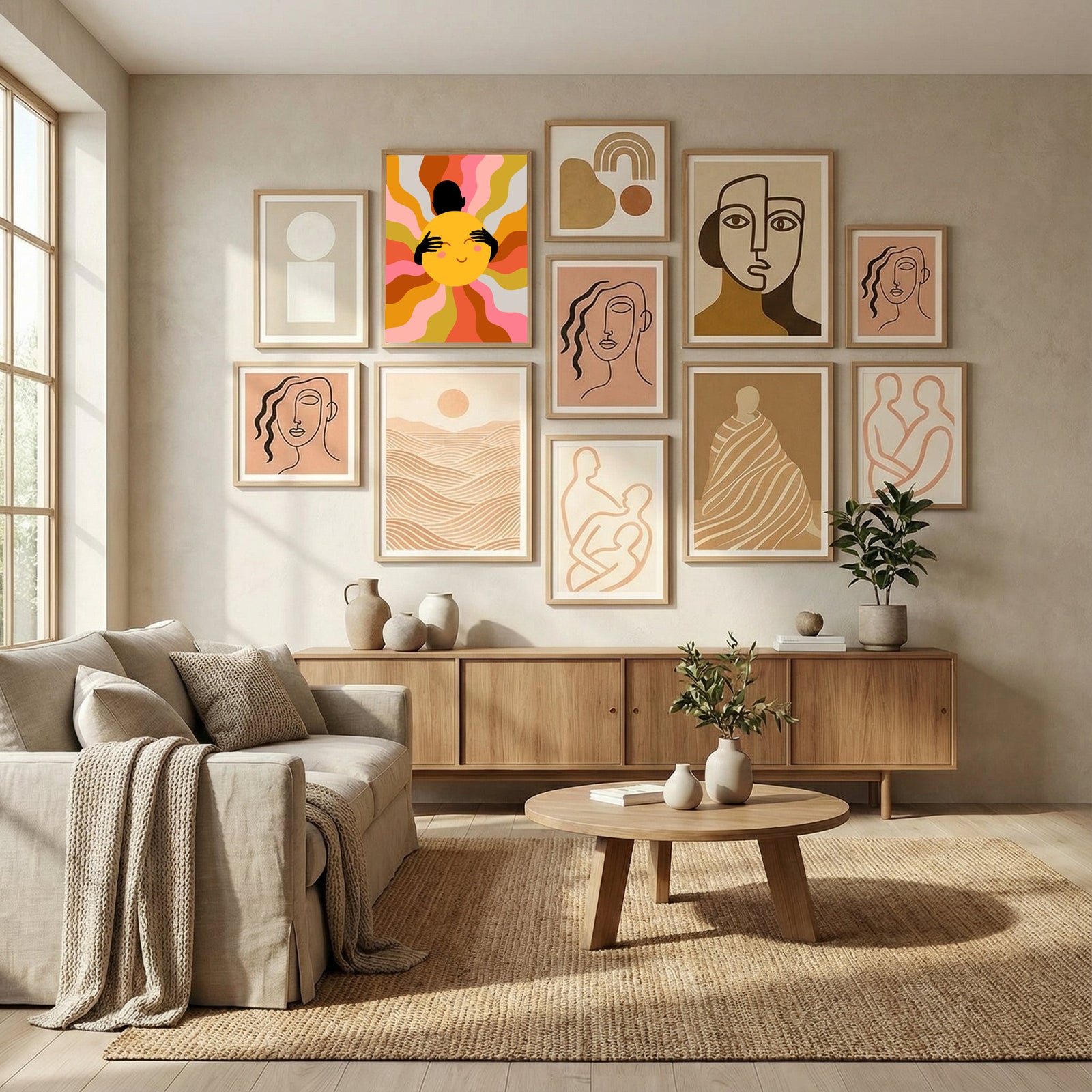 Faith, Sunshine Sunrays Positivity Hope Poster by Uma Gokhale in Evolving Winter Elegance gallery wall