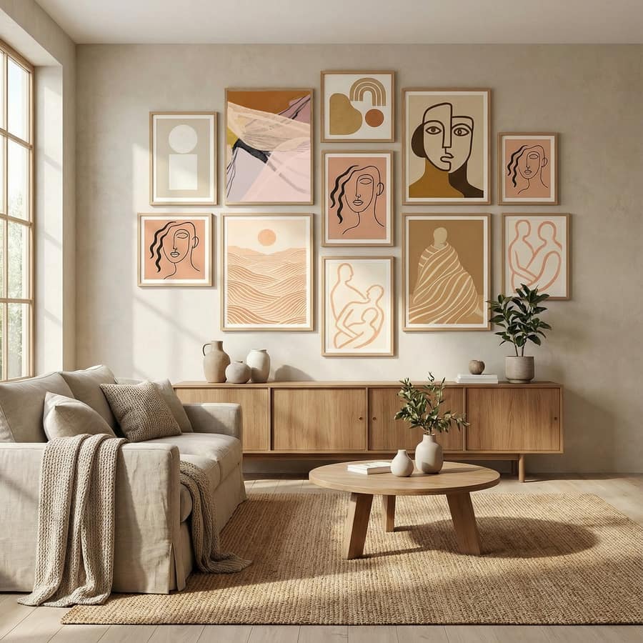Floral Layers Poster – plakat og kunsttryk