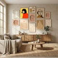 Girl In Red Coat Poster by Dianne Nicole Fernando in Evolving Winter Elegance gallery wall